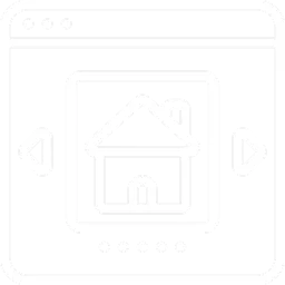 Minimalist line drawing of a living room layout with furniture and home decor elements